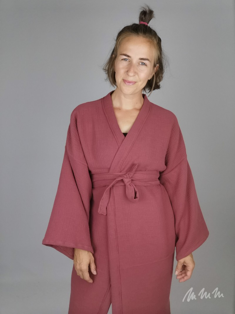 Kimono Župan Mušelín Terakota