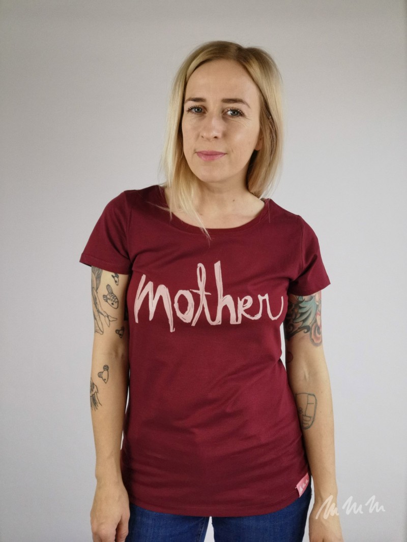 Tričko Dámské Mother Vínové